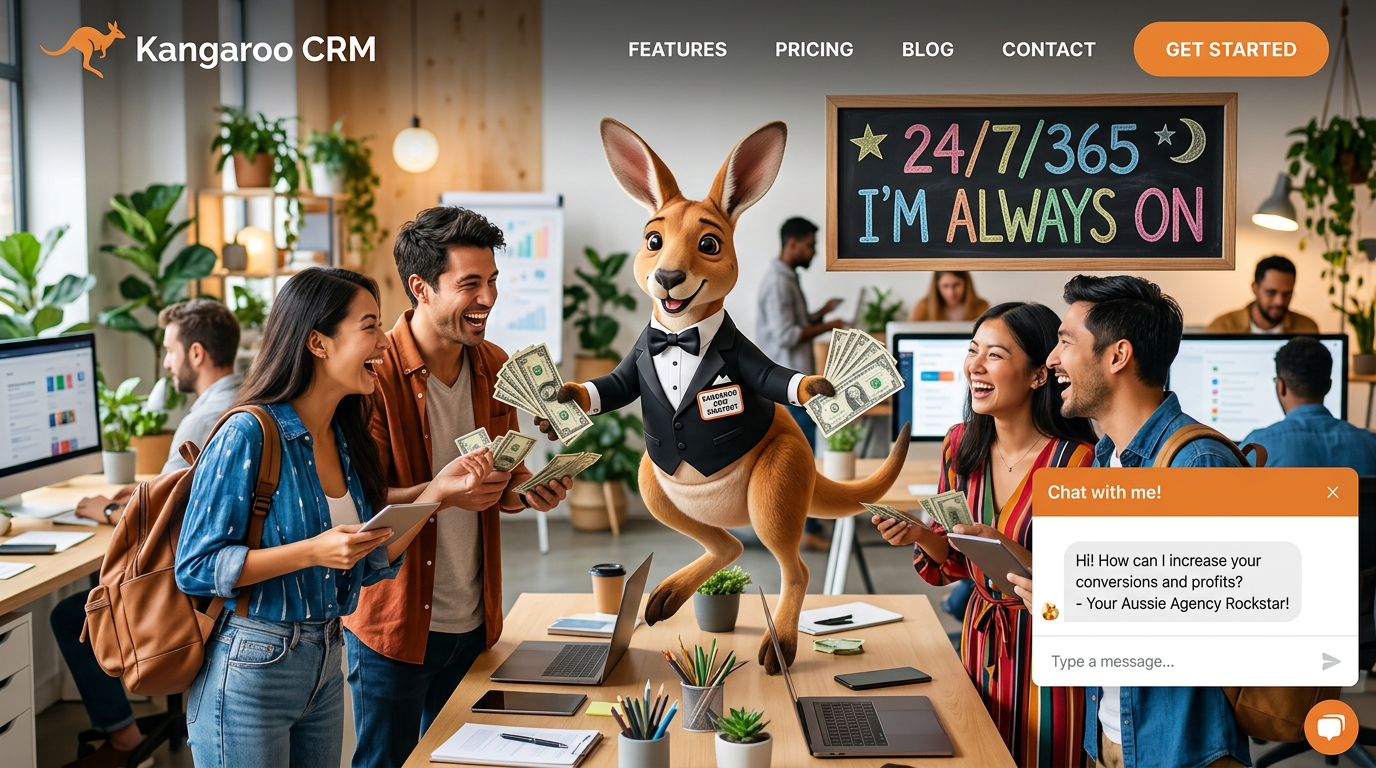 Meet Your New 24/7 Agency Rockstar: The Kangaroo CRM AI Chatbot